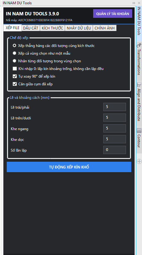 Công Cụ Hỗ Trợ Xếp File Và In Ấn Trên CorelDRAW